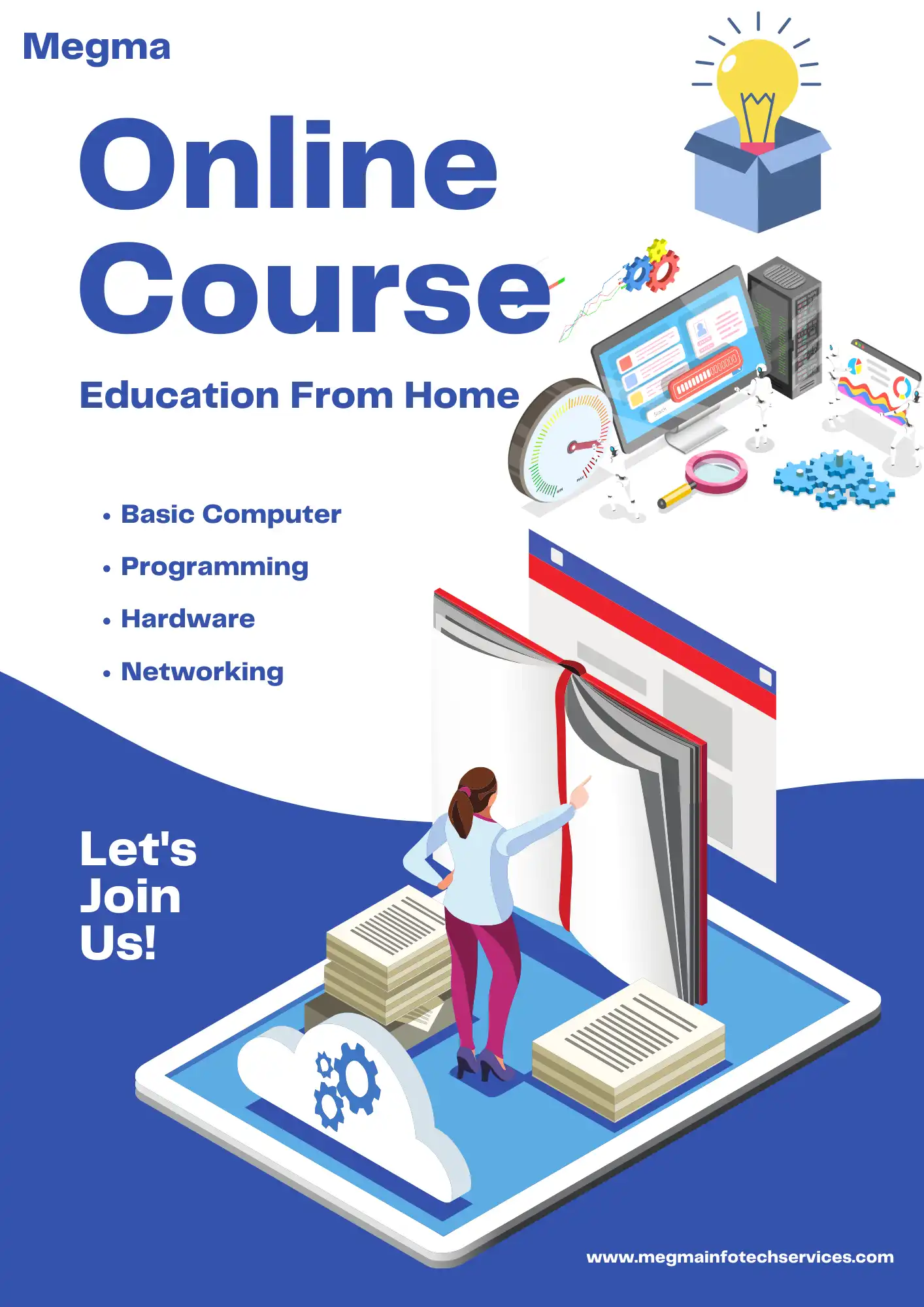 Online Computer courses like basic computer, Programming languages